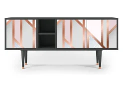 Mueble de TV - 150х69х41 cm - T5 - Champagne Story, Antracite^ Móvel De Tv