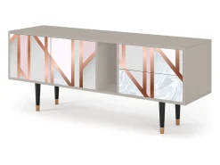 Best Mueble de TV - 170х69х48 cm - T1 - Champagne Story, Areia Bege