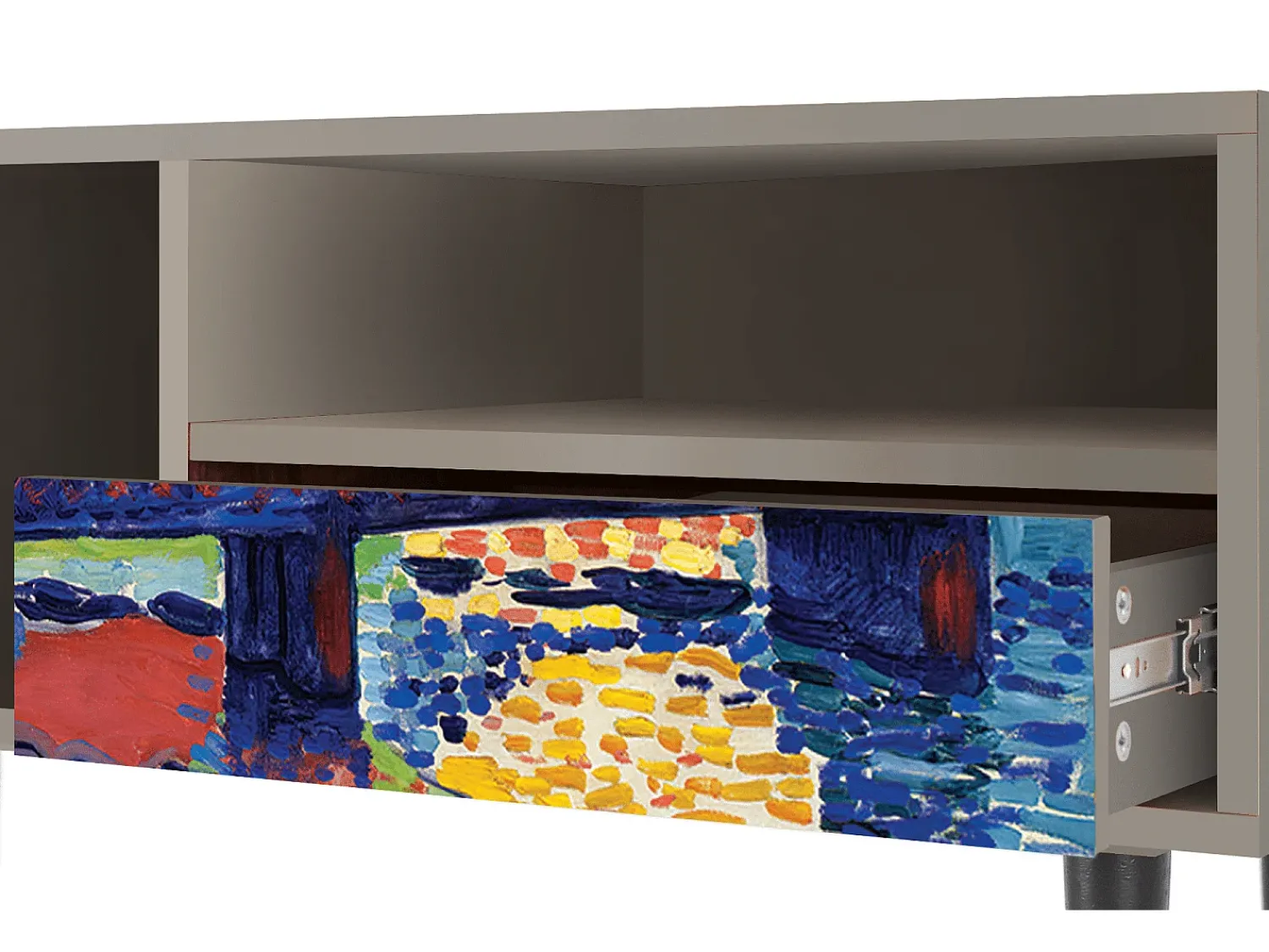 Móvel De Tv| Mueble de TV - 115х59х48 cm - T3 - Charing Cross Bridge, Areia Bege