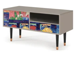 Móvel De Tv| Mueble de TV - 115х59х48 cm - T3 - Charing Cross Bridge, Areia Bege