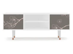 Móvel De Tv| Mueble de TV - 170х69х48 cm - T2 - Cherry Blossom, Branco Bege