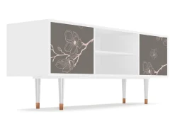 Móvel De Tv| Mueble de TV - 170х69х48 cm - T2 - Cherry Blossom, Branco Bege