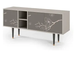 Móvel De Tv* Mueble de TV - 150х69х41 cm - T5 - Cherry Blossom, Areia Bege