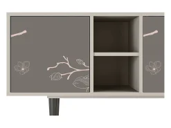 Móvel De Tv* Mueble de TV - 150х69х41 cm - T5 - Cherry Blossom, Areia Bege