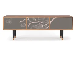 Móvel De Tv| Mueble de TV - 170х59х48 cm - T4 - Cherry Blossom, Nogueira Castanho