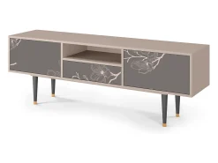 Móvel De Tv* Mueble de TV - 170х59х41 cm - T6 - Cherry Blossom, Areia Bege