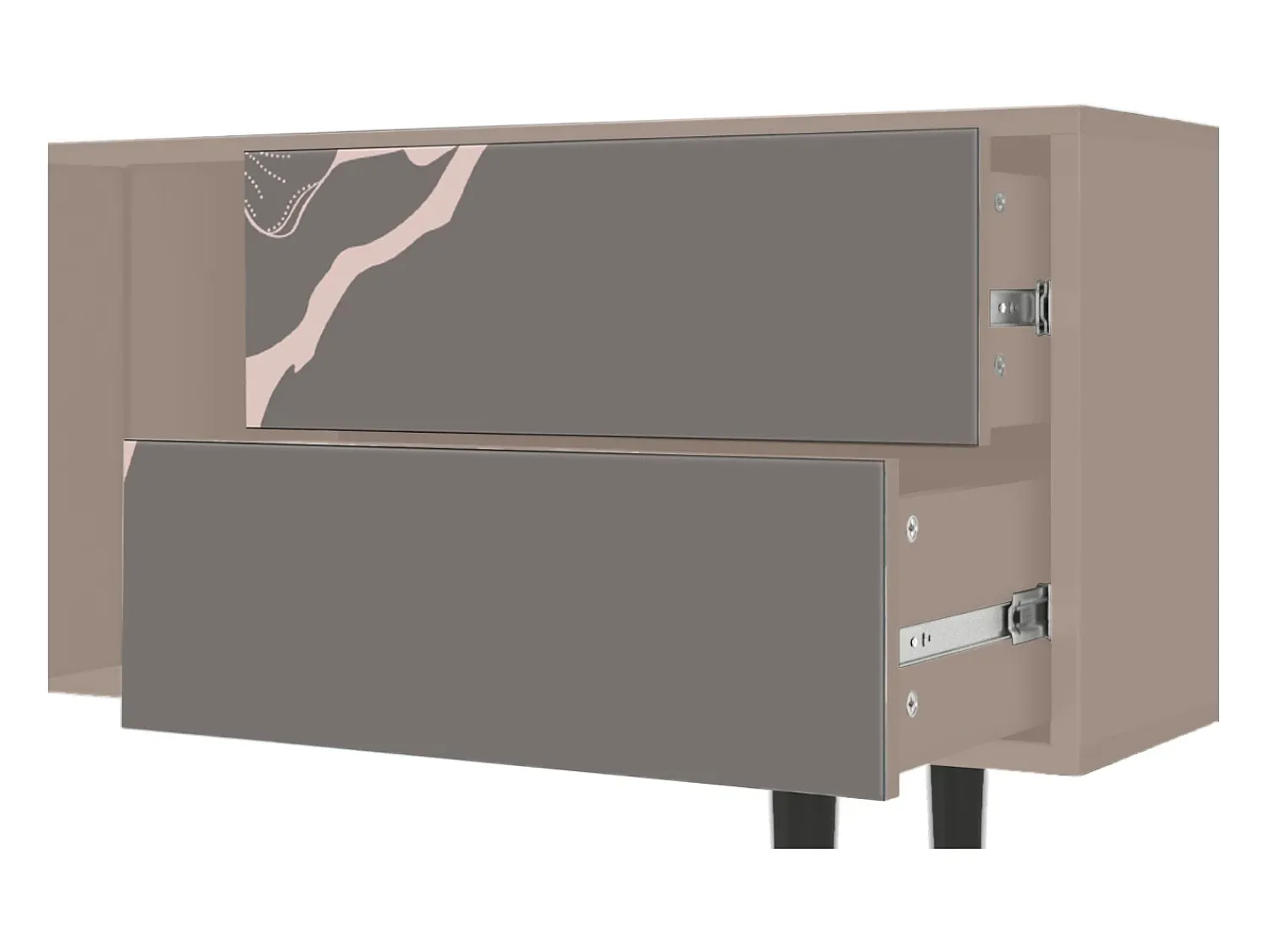 Best Mueble de TV - 170х69х48 cm - T1 - Cherry Blossom, Latte Bege