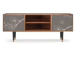 Online Mueble de TV - 170х69х48 cm - T2 - Cherry Blossom, Nogueira Castanho