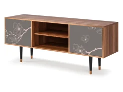 Online Mueble de TV - 170х69х48 cm - T2 - Cherry Blossom, Nogueira Castanho