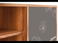 Online Mueble de TV - 170х69х48 cm - T2 - Cherry Blossom, Nogueira Castanho