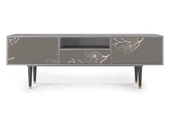Móvel De Tv* Mueble de TV - 170х59х41 cm - T6 - Cherry Blossom, Cinza Cinzento