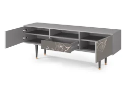 Móvel De Tv* Mueble de TV - 170х59х41 cm - T6 - Cherry Blossom, Cinza Cinzento