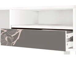 Móvel De Tv* Mueble de TV - 115х59х48 cm - T3 - Cherry Blossom, Branco Bege