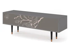 Outlet Mueble de TV - 170х59х48 cm - T4 - Cherry Blossom, Cinza Cinzento