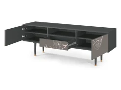 Móvel De Tv| Mueble de TV - 170х59х41 cm - T6 - Cherry Blossom, Antracite Cinza antracite