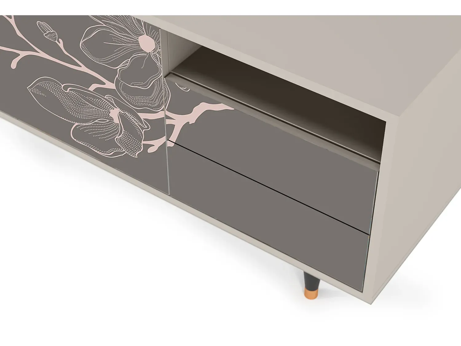 Mueble de TV - 125х56х41 cm - T7 - Cherry Blossom, Areia^ Móvel De Tv