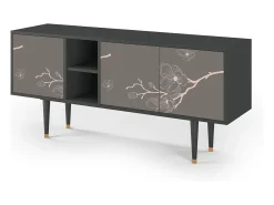 Clearance Mueble de TV - 150х69х41 cm - T5 - Cherry Blossom, Antracite Cinza antracite