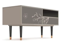Móvel De Tv| Mueble de TV - 115х59х48 cm - T3 - Cherry Blossom, Areia Bege