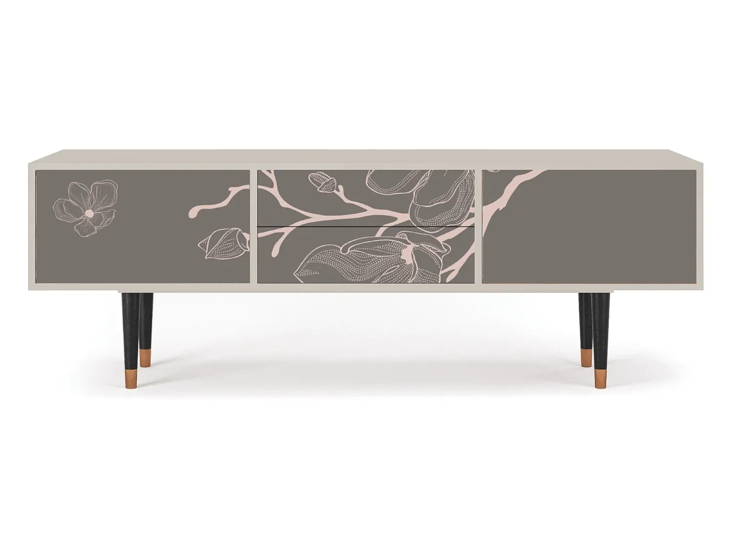 Sale Mueble de TV - 170х59х48 cm - T4 - Cherry Blossom, Areia Bege