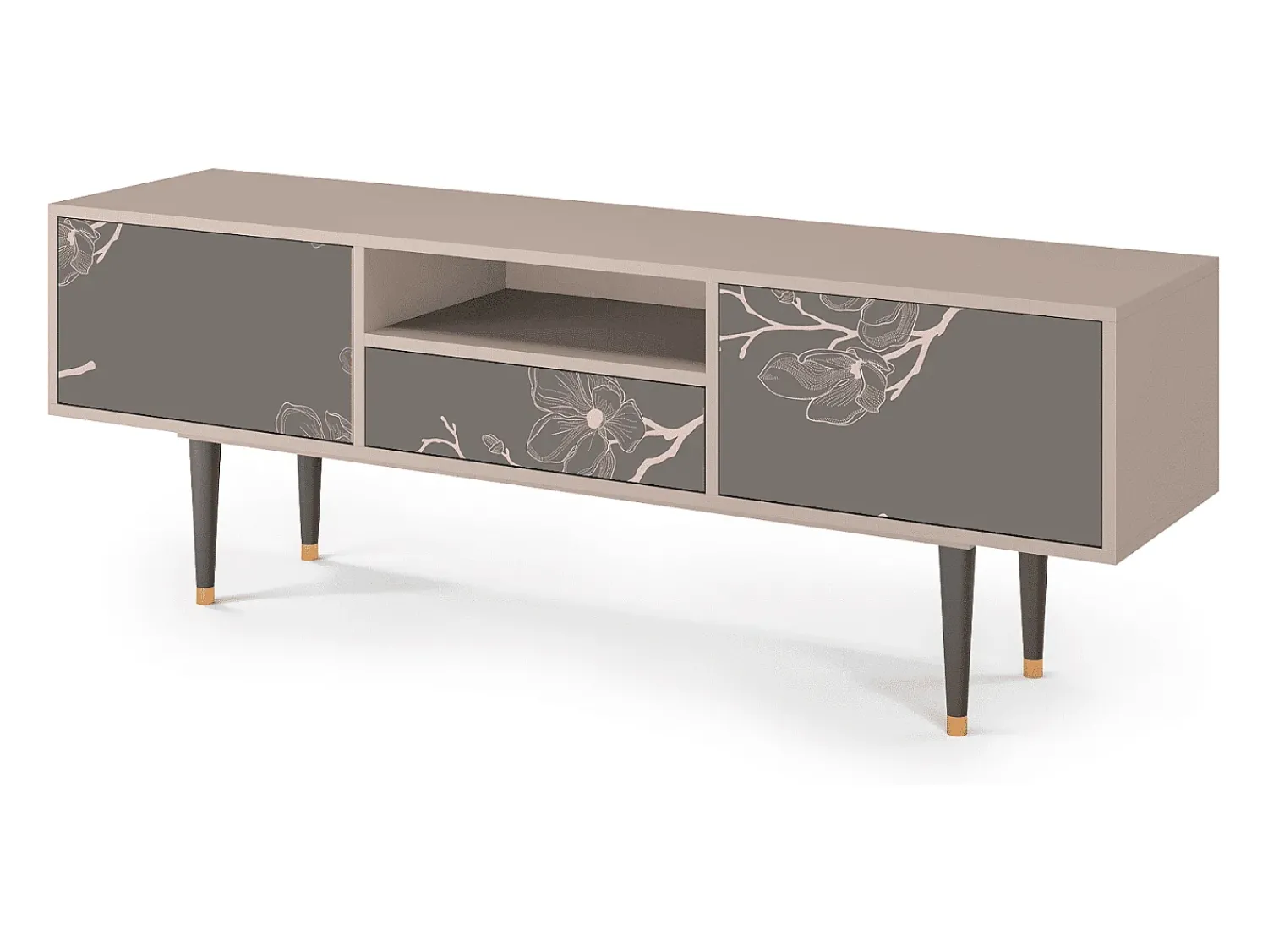 Mueble de TV - 170х59х41 cm - T6 - Cherry Blossom, Latte^ Móvel De Tv