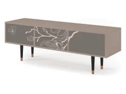 Móvel De Tv| Mueble de TV - 170х59х48 cm - T4 - Cherry Blossom, Latte Bege