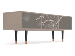 Móvel De Tv| Mueble de TV - 170х59х48 cm - T4 - Cherry Blossom, Latte Bege