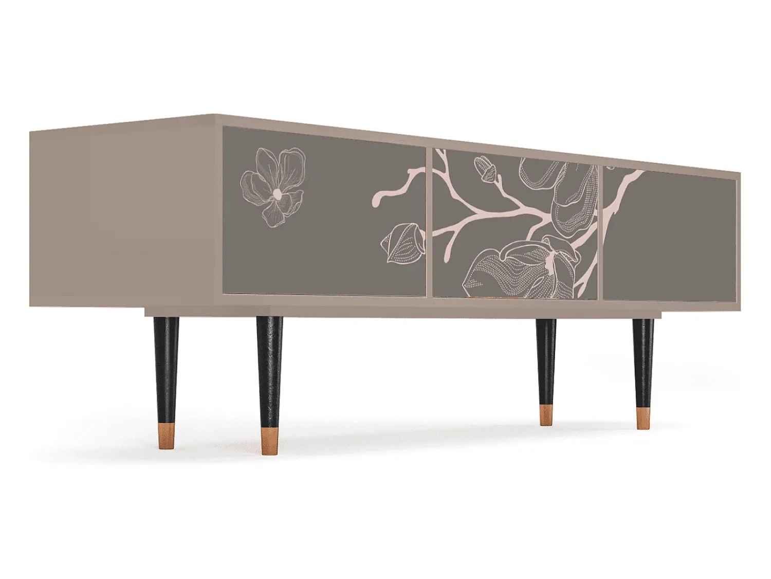 Móvel De Tv| Mueble de TV - 170х59х48 cm - T4 - Cherry Blossom, Latte Bege