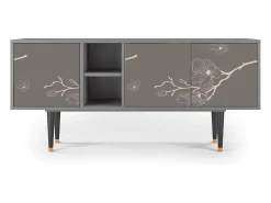 Mueble de TV - 150х69х41 cm - T5 - Cherry Blossom, Cinza^ Móvel De Tv