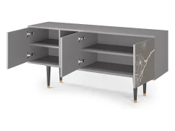 Mueble de TV - 150х69х41 cm - T5 - Cherry Blossom, Cinza^ Móvel De Tv