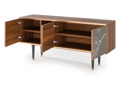 Sale Mueble de TV - 150х69х41 cm - T5 - Cherry Blossom, Nogueira Castanho