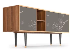 Sale Mueble de TV - 150х69х41 cm - T5 - Cherry Blossom, Nogueira Castanho