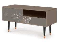 Sale Mueble de TV - 115х59х48 cm - T3 - Cherry Blossom, Latte Bege