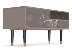 Sale Mueble de TV - 115х59х48 cm - T3 - Cherry Blossom, Latte Bege