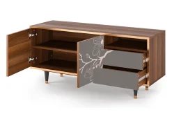 Mueble de TV - 125х56х41 cm - T7 - Cherry Blossom, Nogueira^ Móvel De Tv