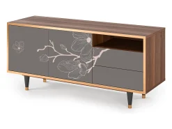 Mueble de TV - 125х56х41 cm - T7 - Cherry Blossom, Nogueira^ Móvel De Tv