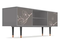 Mueble de TV - 170х69х48 cm - T2 - Cherry Blossom, Cinza^ Móvel De Tv