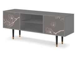 Mueble de TV - 170х69х48 cm - T2 - Cherry Blossom, Cinza^ Móvel De Tv