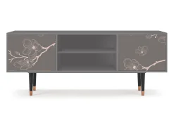 Mueble de TV - 170х69х48 cm - T2 - Cherry Blossom, Cinza^ Móvel De Tv