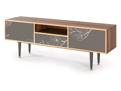Móvel De Tv| Mueble de TV - 170х59х41 cm - T6 - Cherry Blossom, Nogueira Castanho