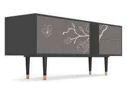 Discount Mueble de TV - 170х69х48 cm - T1 - Cherry Blossom, Antracite Cinza antracite
