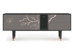 Discount Mueble de TV - 170х69х48 cm - T1 - Cherry Blossom, Antracite Cinza antracite