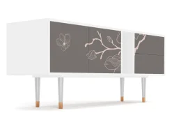 Móvel De Tv* Mueble de TV - 170х69х48 cm - T1 - Cherry Blossom, Branco Bege