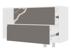 Móvel De Tv* Mueble de TV - 170х69х48 cm - T1 - Cherry Blossom, Branco Bege