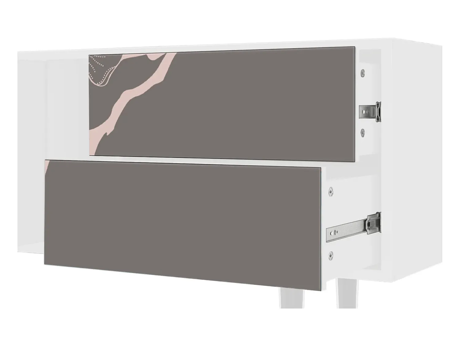 Móvel De Tv* Mueble de TV - 170х69х48 cm - T1 - Cherry Blossom, Branco Bege