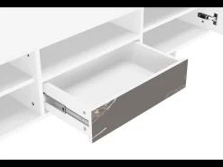Móvel De Tv* Mueble de TV - 170х59х41 cm - T6 - Cherry Blossom, Branco Bege
