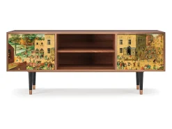 Móvel De Tv* Mueble de TV - 170х69х48 cm - T2 - Children Games, Nogueira Castanho