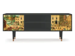 Clearance Mueble de TV - 170х69х48 cm - T2 - Children Games, Antracite Cinza antracite