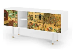 Mueble de TV - 150х69х41 cm - T5 - Children Games, Branco^ Móvel De Tv