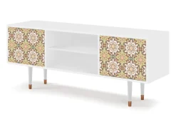 Móvel De Tv* Mueble de TV - 170х69х48 cm - T2 - Chinese Tea, Branco Bege