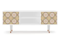 Móvel De Tv* Mueble de TV - 170х69х48 cm - T2 - Chinese Tea, Branco Bege